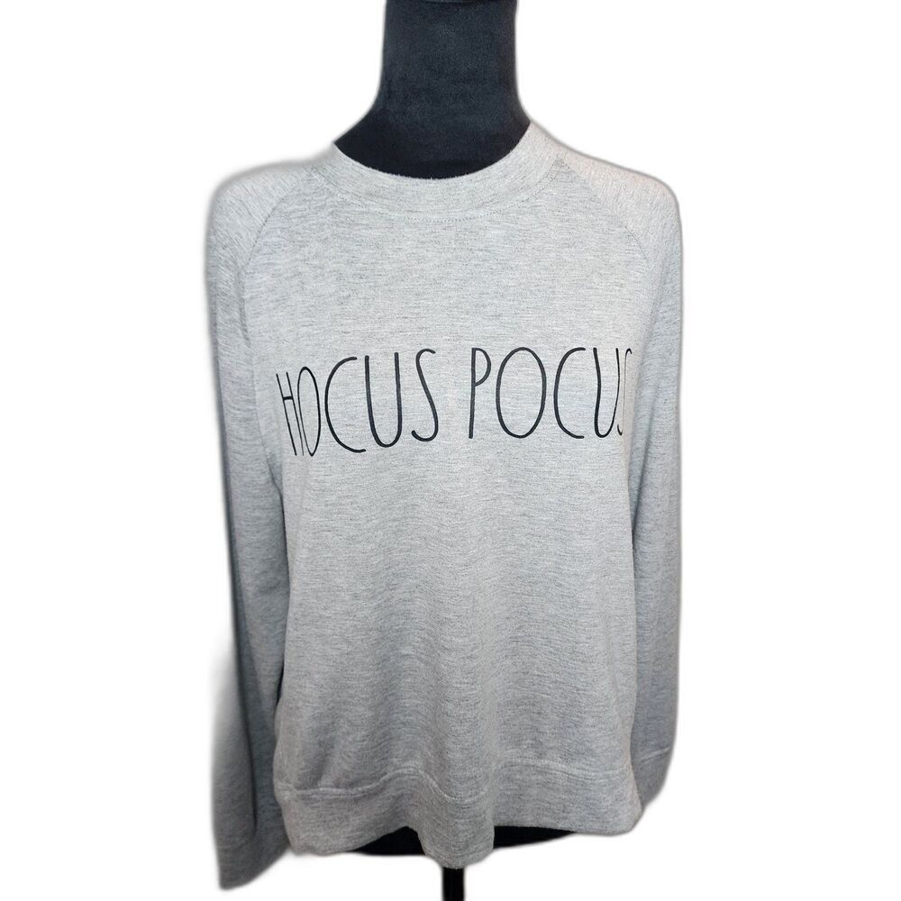 Rae Dunn Hocus Pocus Sweatshirt Sz S Oversized Halloween Casual Soft Autumn Fall